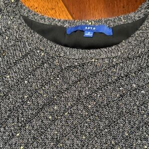 Apt. 9 Charcoal Knit with Gold Highlights
